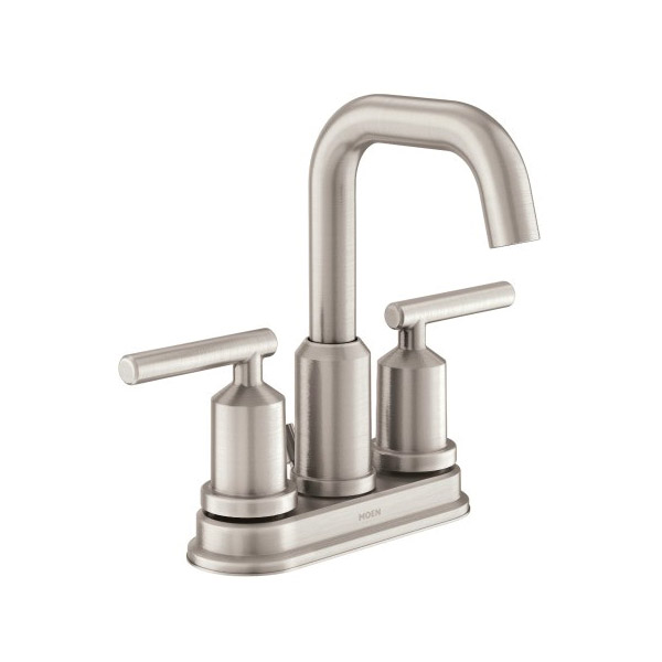 Gibson Series WS84228SRN Bathroom Faucet, 1.2 gpm, 2-Faucet Handle, 3-Faucet Hole, Metal, Brushed Nickel