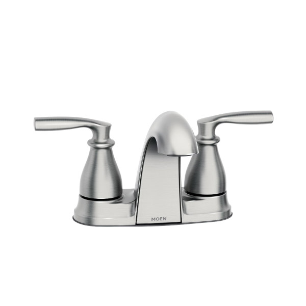 Hilliard Series 84532SRN Bathroom Faucet, Low Arc Spout, Brushed Nickel, 1/4 to 1-3/16 in Plate Size, 4-11/16 in