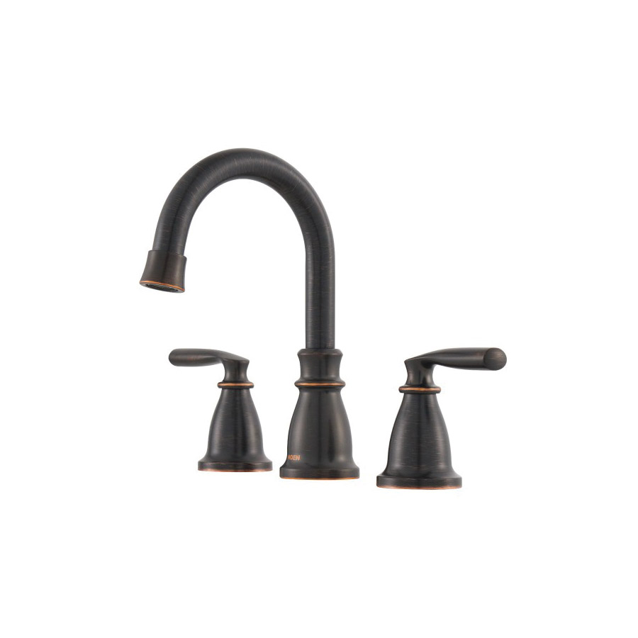 Hilliard Bath Faucet, Moen, 2-Handle, Widespread, Mediterranean Bronze - 4