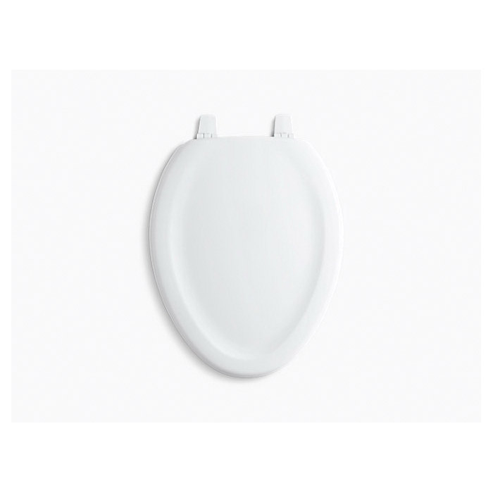 Stonewood Toilet Seat, Kohler, Elongated, Wood, White - 2