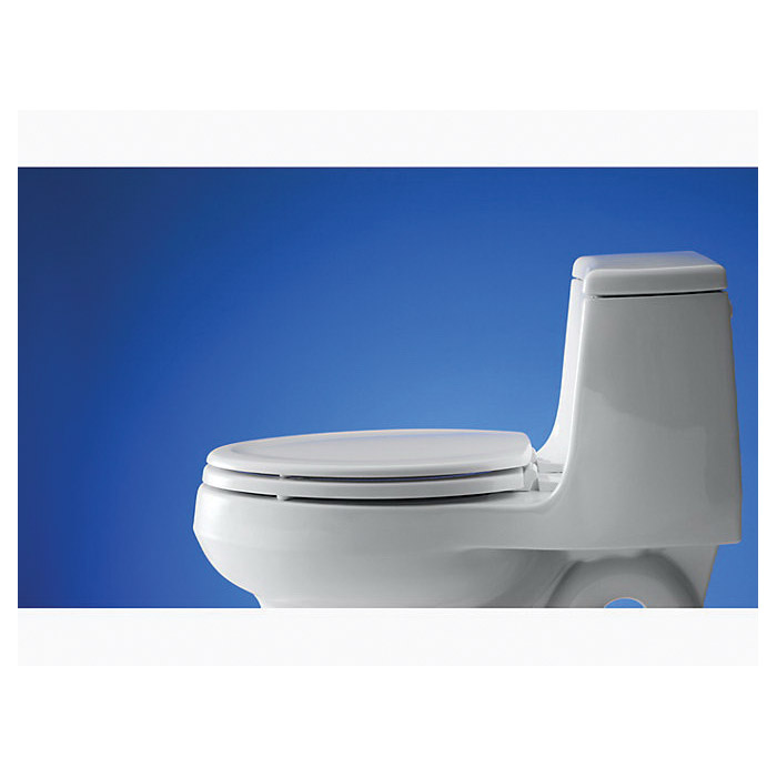 Stonewood Toilet Seat, Kohler, Elongated, Wood, White - 3