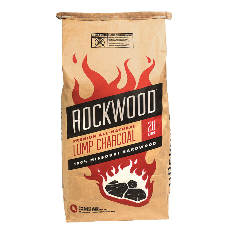 Rockwood All Natural Hardwood Lump Charcoal 20 lb - 1