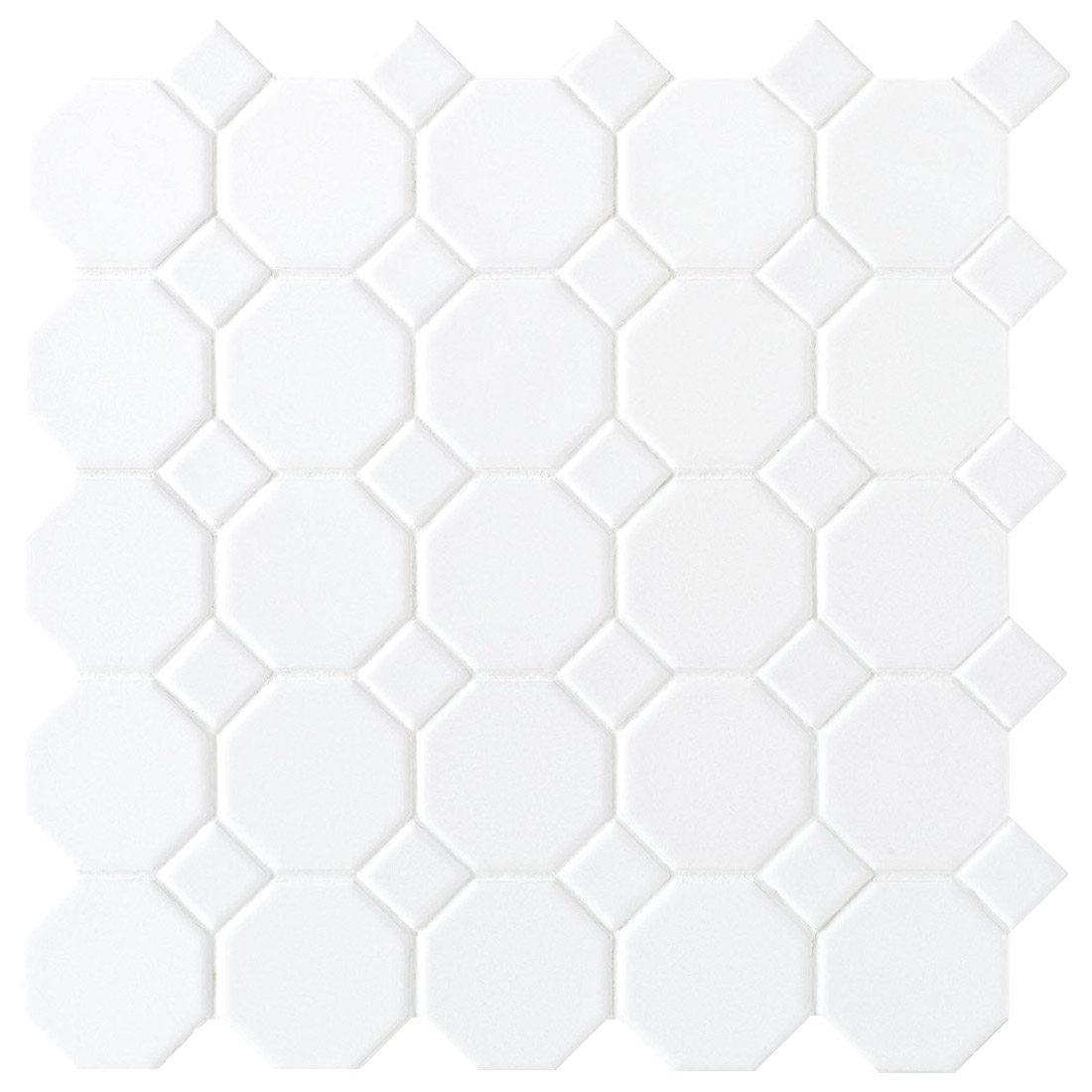 Daltile Mosaic Tile, Dal-Tile Distribution Inc, Ceramic Porcelain, Geometric, 12 in L, 12 in W - 1