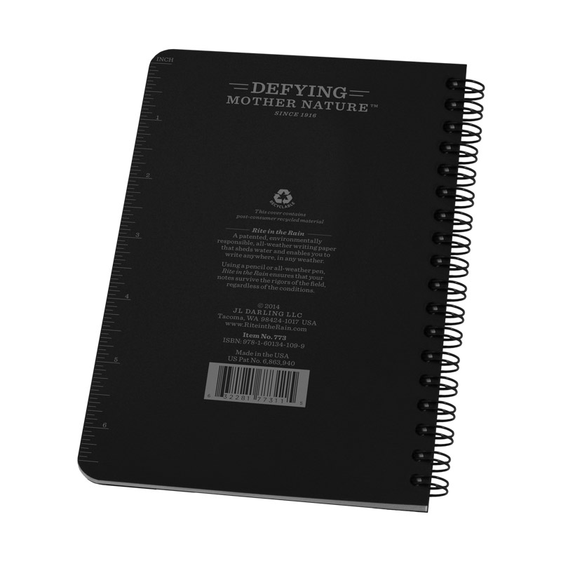 All Weather Notebook, Rite in the Rain, Black - 4