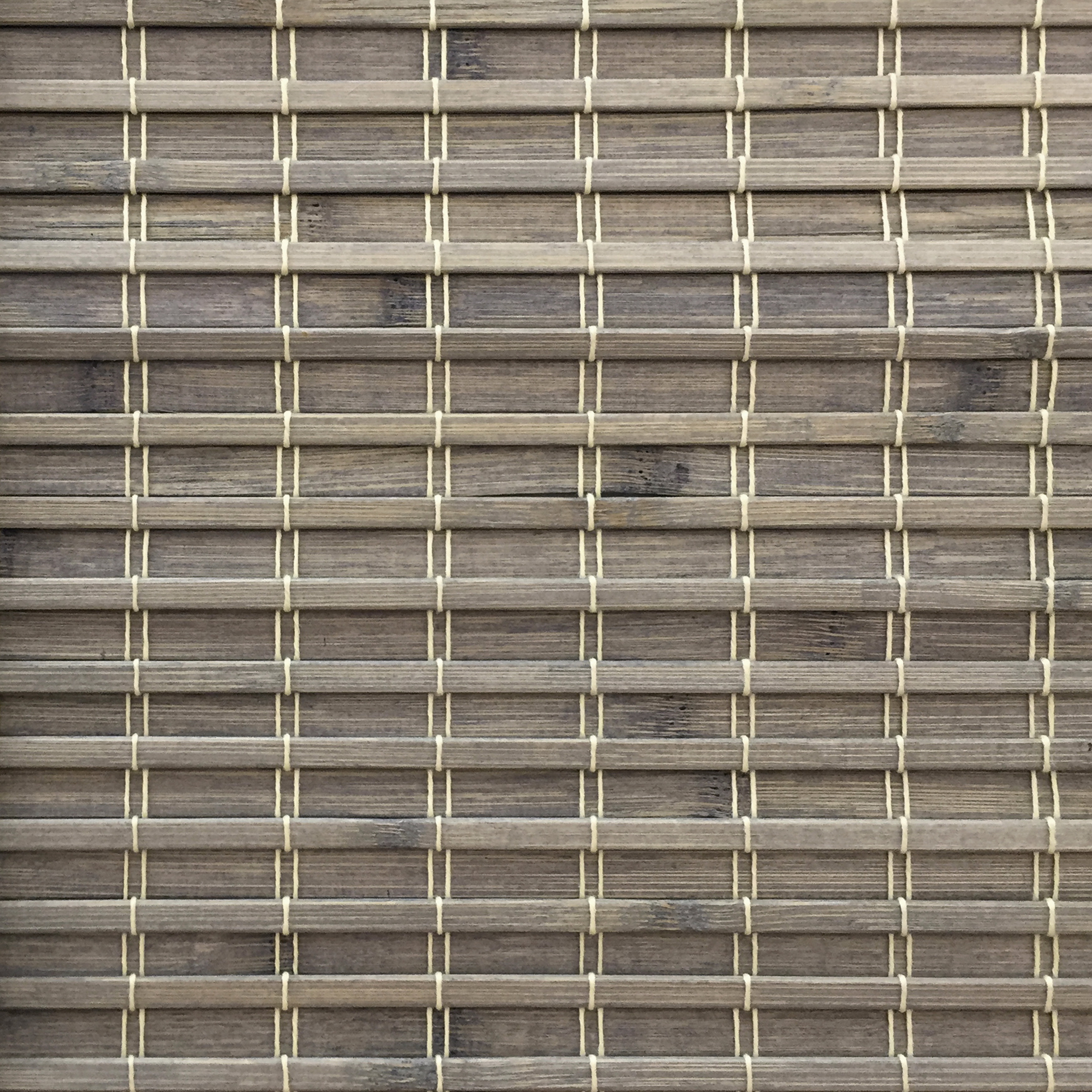 Newport Privacy Roman Shade, Radiance, 64 in L, 29 in W, Bamboo, Driftwood - 1