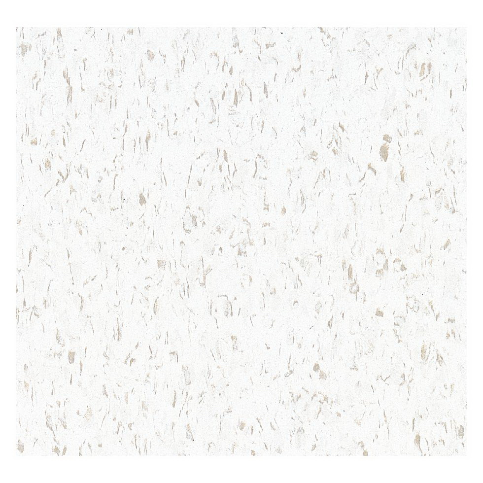 Standard Excelon Imperial 51899-031 Floor Tile, 12 in L Tile, 12 in W Tile, Cool White