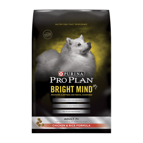 Pro Plan BRIGHT MIND 198-173-15 Dog Food, Dry, Chicken, Rice Flavor, 30 lb