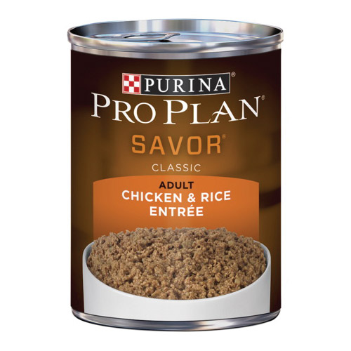 Pro Plan SAVOR 198-620-15 Dog Food, Wet, Chicken, Rice Flavor, 13 oz