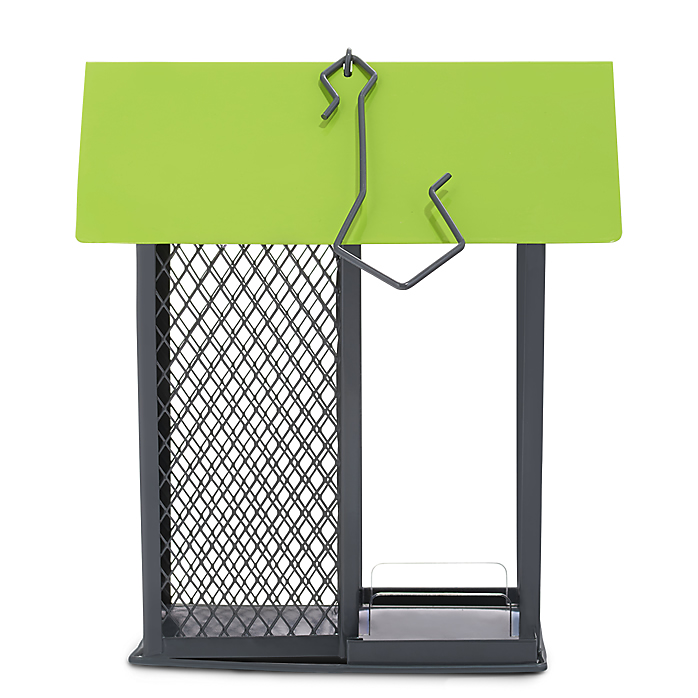 Perky-Pet 420 Bird Feeder, 2 lb, Mixed Seed, Peanut Pieces, Black Oil Sunflower Seed, Safflower Seed, 4-Port/Perch
