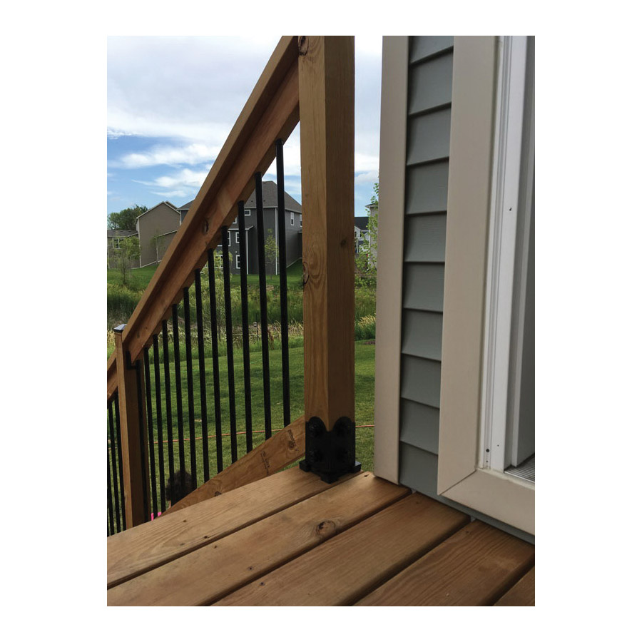 Ozco 56641 Top Rail Saddle, 12 ga, Steel, Black, Powder-Coated