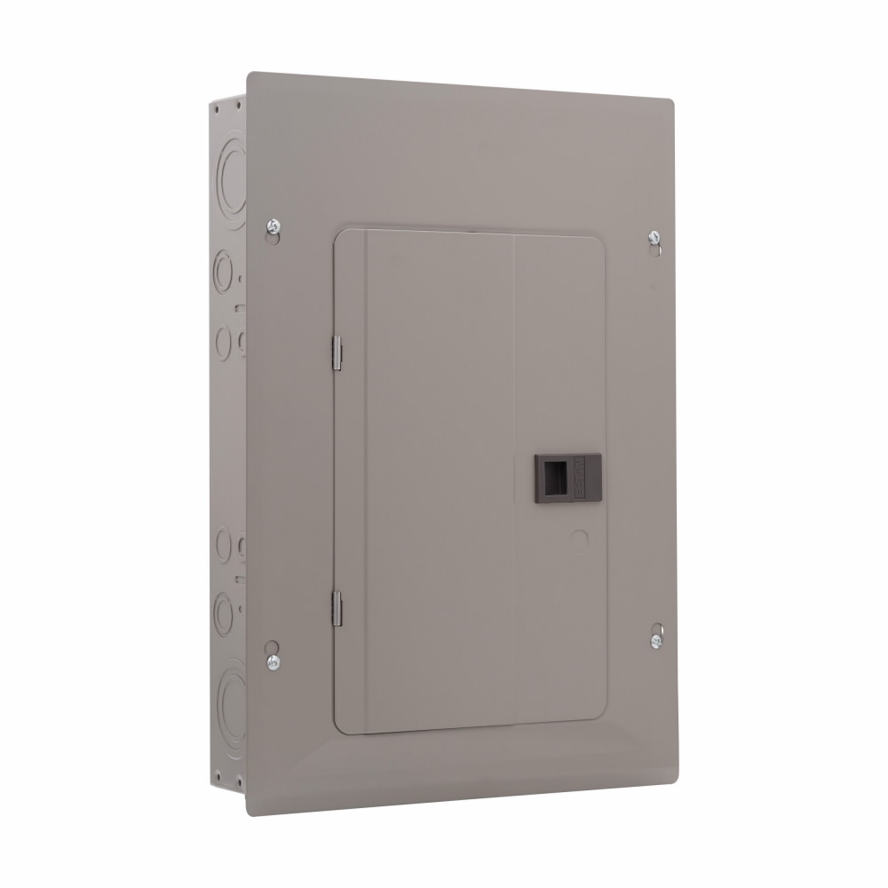 Load Center, Eaton, 100 A, 22-Space, 44-Circuit, Main Breaker, NEMA 1 Enclosure, Plug, Gray - 2