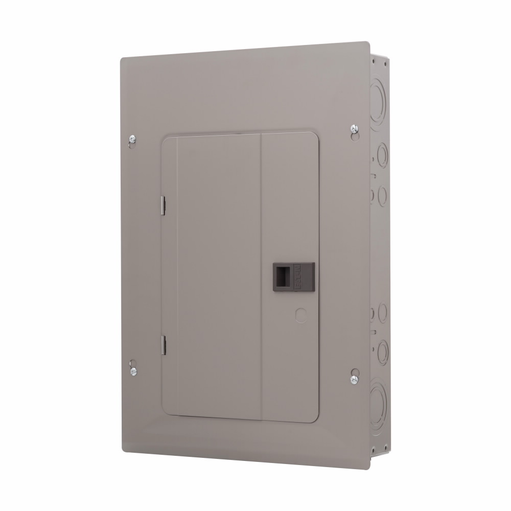 Load Center, Eaton, 100 A, 22-Space, 44-Circuit, Main Breaker, NEMA 1 Enclosure, Plug, Gray - 3
