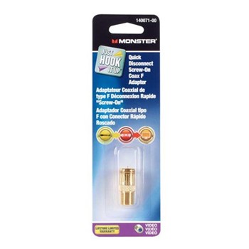 Just Hook It Up 140071-00 Quick Disconnect Adapter, Female, Coaxial Cable
