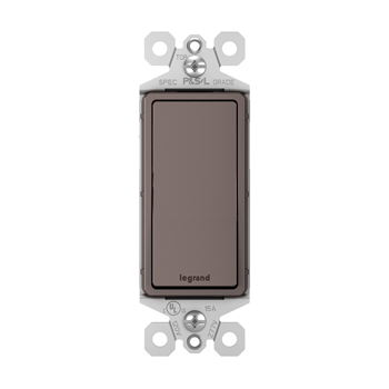 Legrand radiant Series TM870DBCC10 Rocker Switch, 15 A, 120/277 VAC, Screw Terminal, Thermoplastic Housing Material