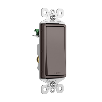 Legrand radiant Series TM870DBCC10 Rocker Switch, 15 A, 120/277 VAC, Screw Terminal, Thermoplastic Housing Material