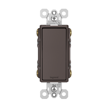 Legrand radiant TM874DBCC6 Rocker Switch, 15 A, 120/277 VAC, Screw Terminal, Thermoplastic Housing Material