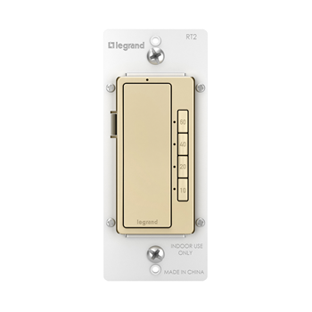 Radiant Digital Timer Switch, Legrand, 10, 20 40, 60 min Time Setting, In-Wall Mounting, Ivory - 2