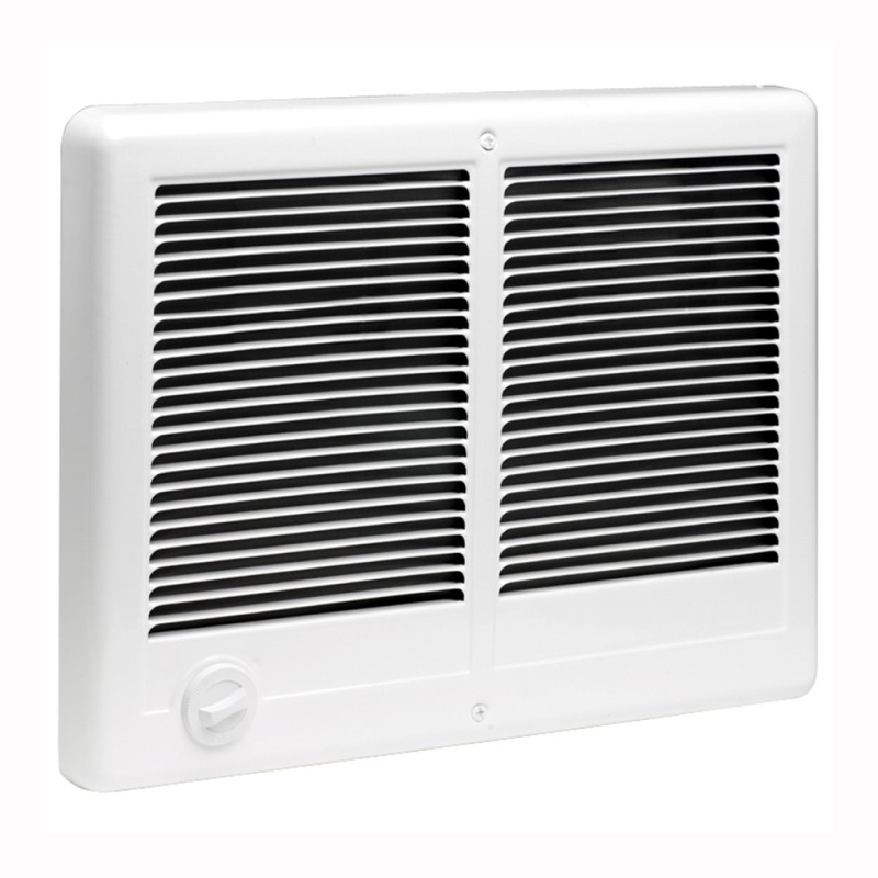 Twin Electric Wall Heater, Thermostat, Fan Forced, Cadet, Com-Pak, 16.7/14.4 A, 240/208 V, 4000/3000 W, 13,650/10,240 Btu, 450 sq-ft Heating Area, White - 2