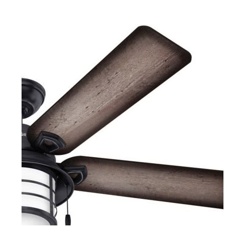 Hunter Key Biscane Series 59135 Ceiling Fan, 5-Blade, Burnished Gray Pine/Gray Pine Blade, 54 in Sweep, 3-Speed - 3