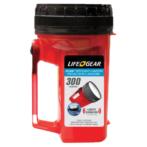 LifeGear LG114 Spotlight and Lantern, AA Battery, Alkaline Battery, LED Lamp, 300 Lumens, Flood Beam, 5 hr Run Time, Red - 4