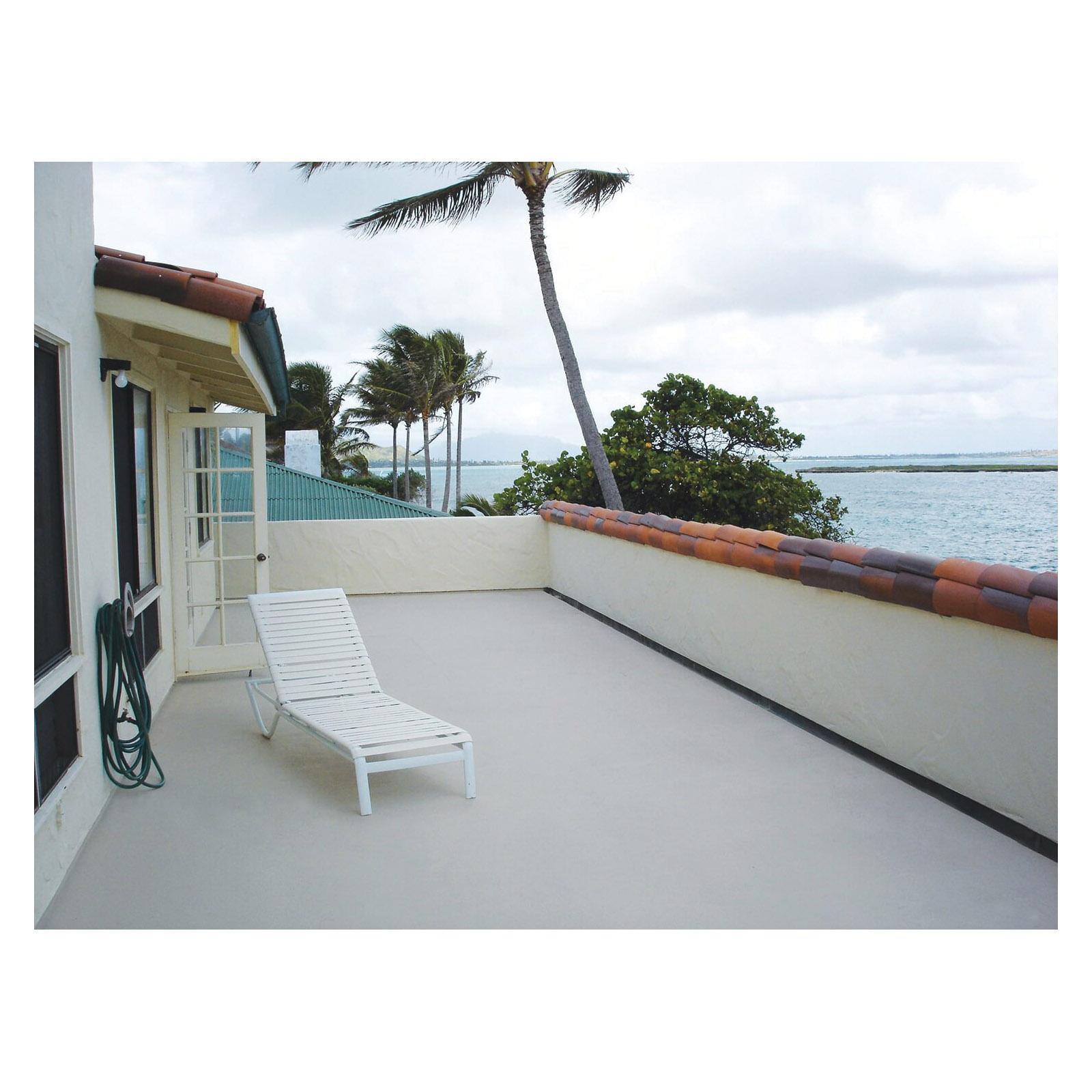 deck Topcoat Elastomeric Deck Coating, Gaco, Oyster, 1 gal - 2
