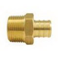 APXMA3812 Pipe Adapter, 3/8 x 1/2 in, Barb x MPT, Brass, 200 psi Pressure