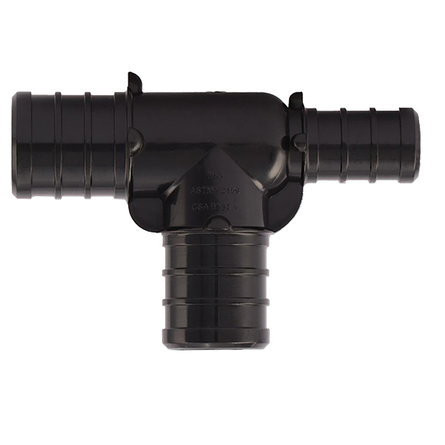Valves PXPAT3412345PK Pipe Tee, 3/4 x 1/2 x 1/2 in, Barb, 200 psi Pressure
