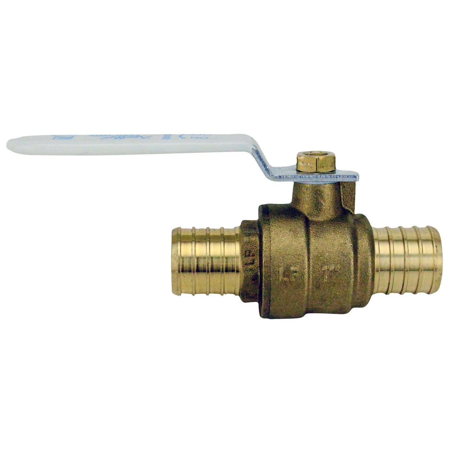 APXV11 Ball Valve, 1 in Connection, Barb, 200 psi Pressure, Brass Body