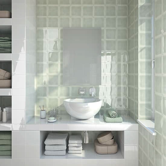 Hexagon Tile, Daltile, Retrospace Series, 6 in W x 6 in L, 11.04 sq-ft Coverage Area, Ceramic - 1