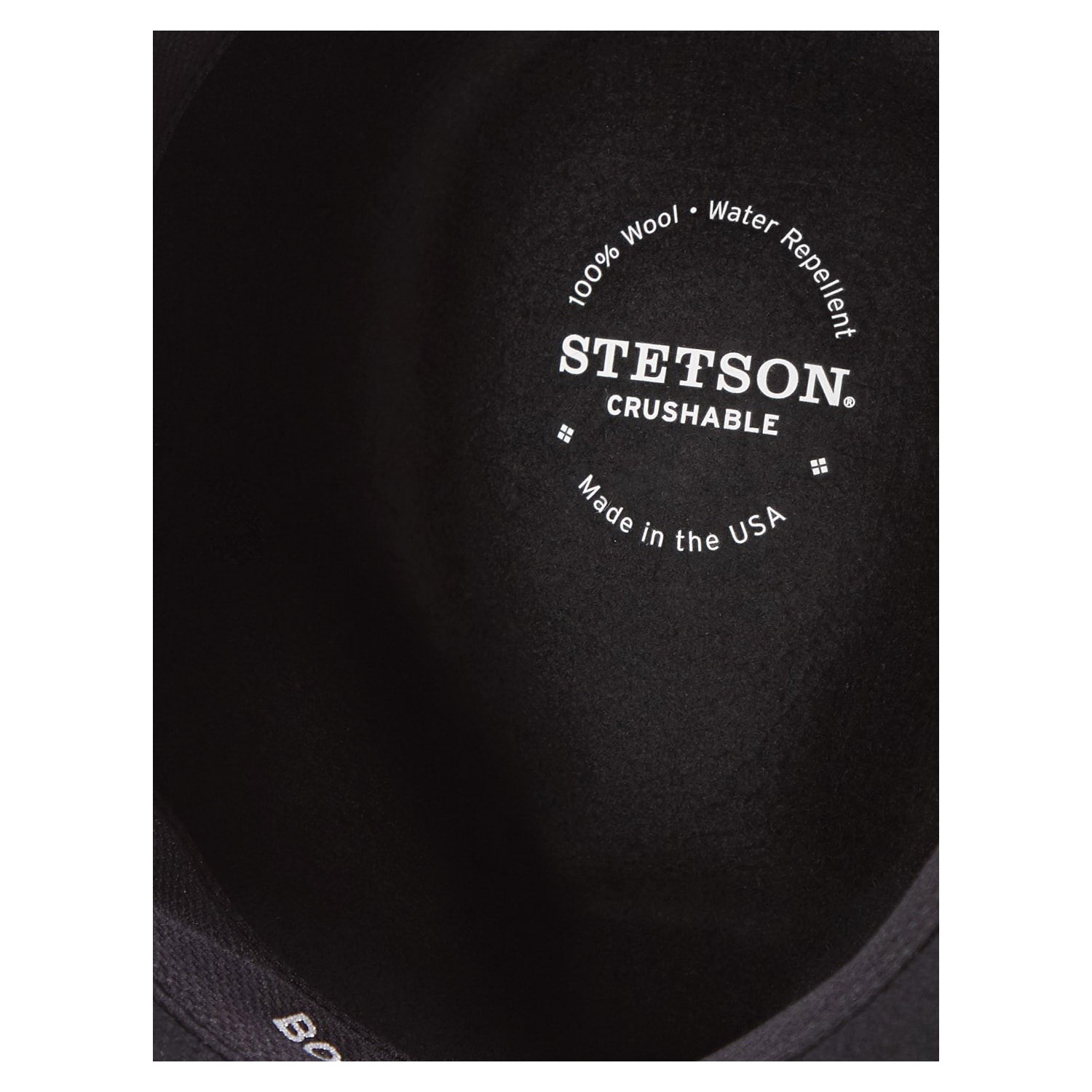 STETSON Outdoor Series TWBOZE8130-07-M Hat, Bozeman, Men's, M, Wool Felt, Black - 5
