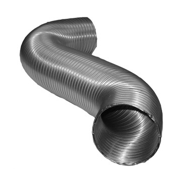 Deflecto A048X/9 Flexible Duct, 4 in OD, 8 ft L, Aluminum