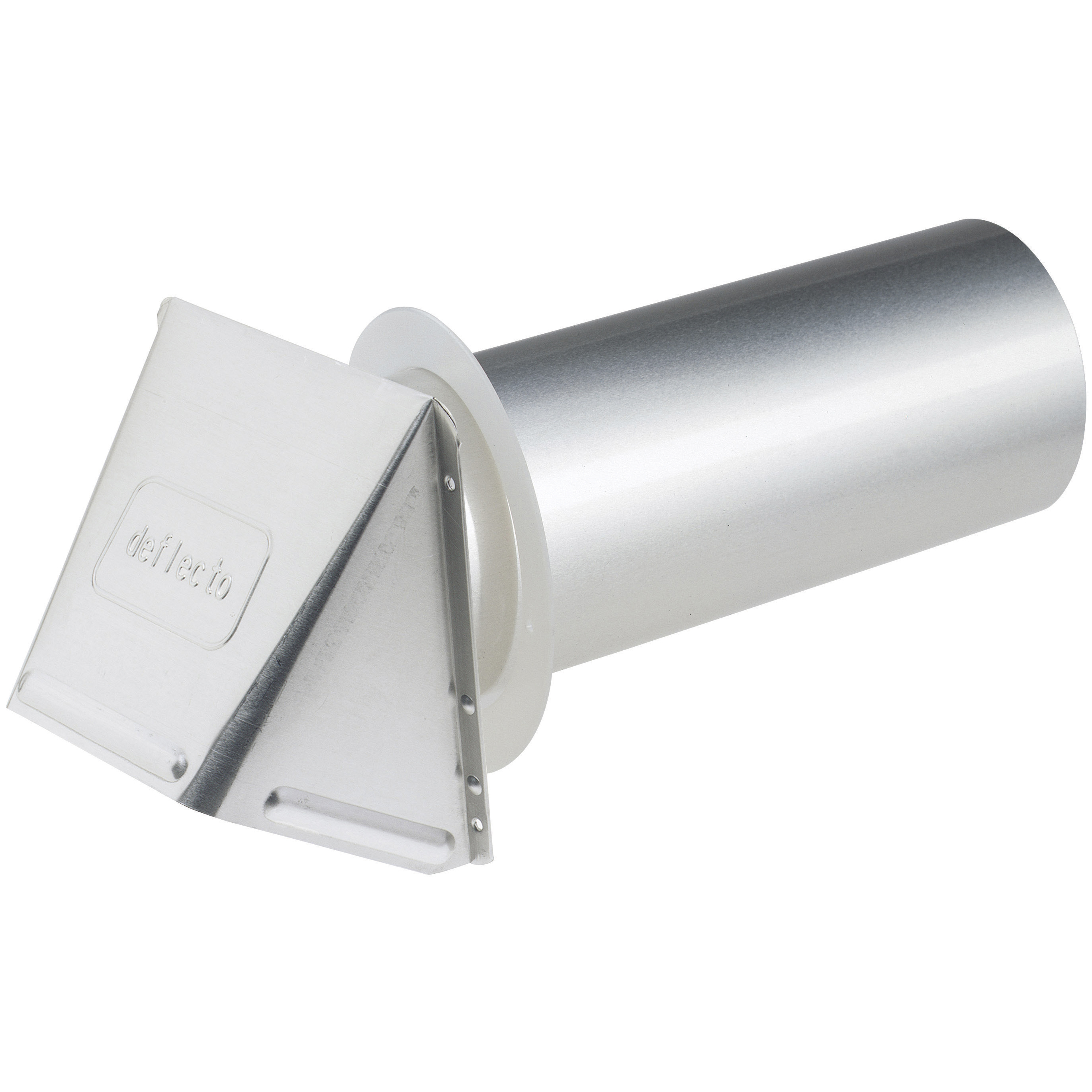 Deflecto DAVHA4/12 Dryer Vent Hood, 5-3/4 in W Hood, 5-3/4 in H Hood, 17 sq-in Net Free Ventilating Area, 4 in Duct