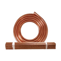 JMF COPTUBE12RL Copper Tubing, 50 ft L, Air Conditioning-Grade, Seamless - 1