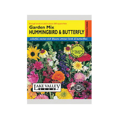 Lake Valley Seed 3478 Garden Mix Hummingbird and Butterfly Seeds Pack, Butterfly, Hummingbird Pack - 1