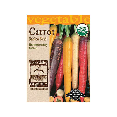 Lake Valley Seed 3992 Rainbow Blend-Organic Carrot Seeds, Carrot, Daucus Carotus Sativus - 1