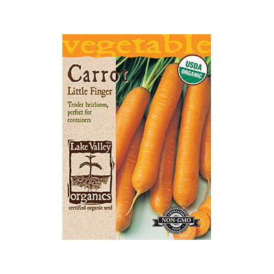 Lake Valley Seed 4285 Little Finger-Organic Carrot Seeds, Carrot, Daucus Carota - 1