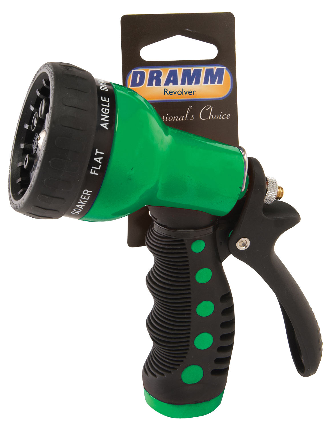DRA-10-22704 Spray Revolver, Metal/Rubber, Female, Green, Ergonomic Grip