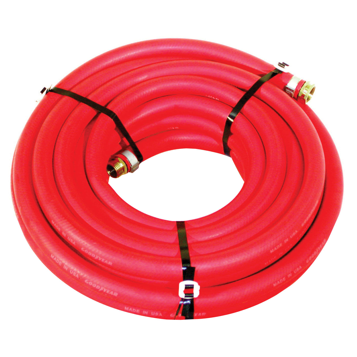 GoodYear 02-1088 Water Hose, 100 ft L, Rubber, Red