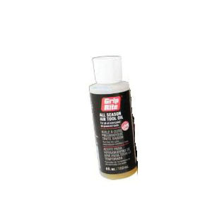 Grip-Rite GRTO4OZ Air Tool Oil, Compositions: Lubricant Base Oil (Petroleum), Additives, 4 oz Bottle