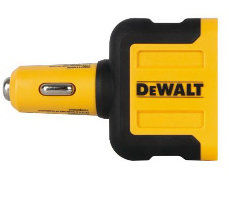 DeWALT 141 9009 DW2 USB Charger, 2.4 A Charge, Black - 1