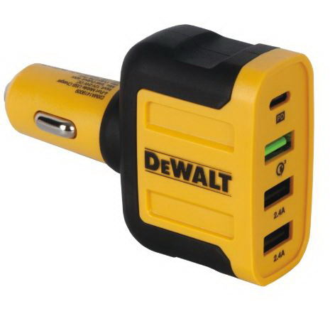 DeWALT 141 9009 DW2 USB Charger, 2.4 A Charge, Black - 3