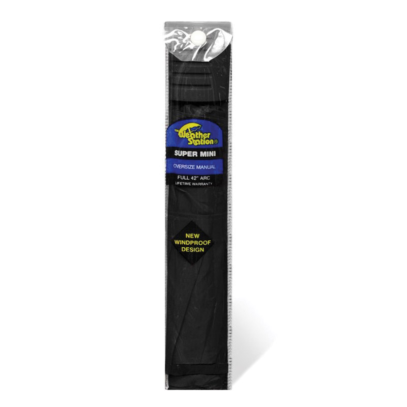 Chaby International 803 Manual Super Mini Umbrella, Polyester Fabric, Black Fabric, 8-1/2 in OAH