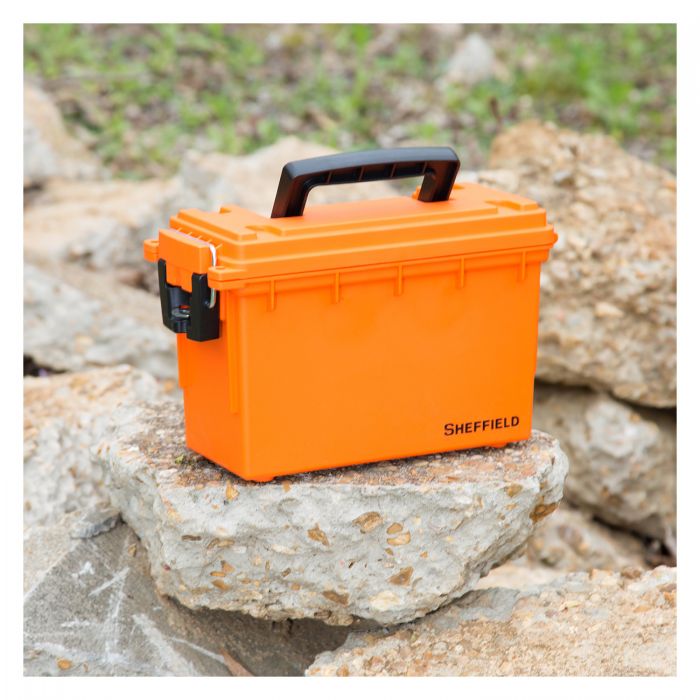 Sheffield 12630 Field Box, Plastic, Orange, 11.5 in L x 5.06 in W x 7.25 in H Outside - 4