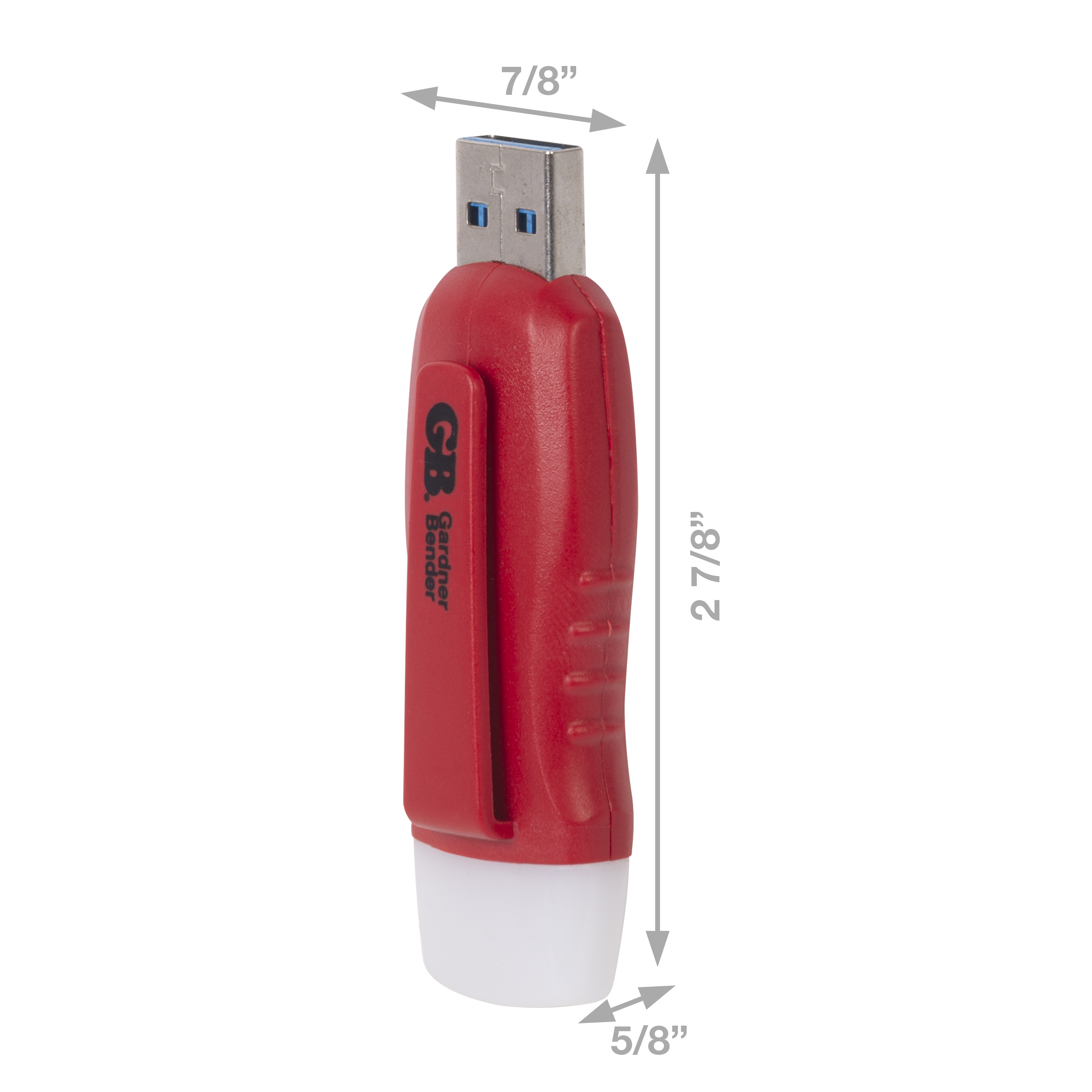 Gardner Bender GUSB-3300 USB Tester, LED Display, Functions: AC Voltage, Red
