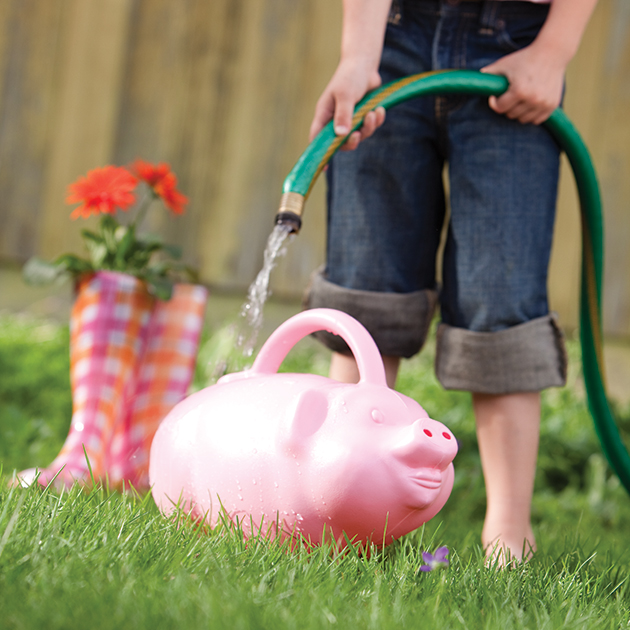 Novelty 30500 Pig Watering Can, 1.75 gal Can, Plastic, Pink - 2