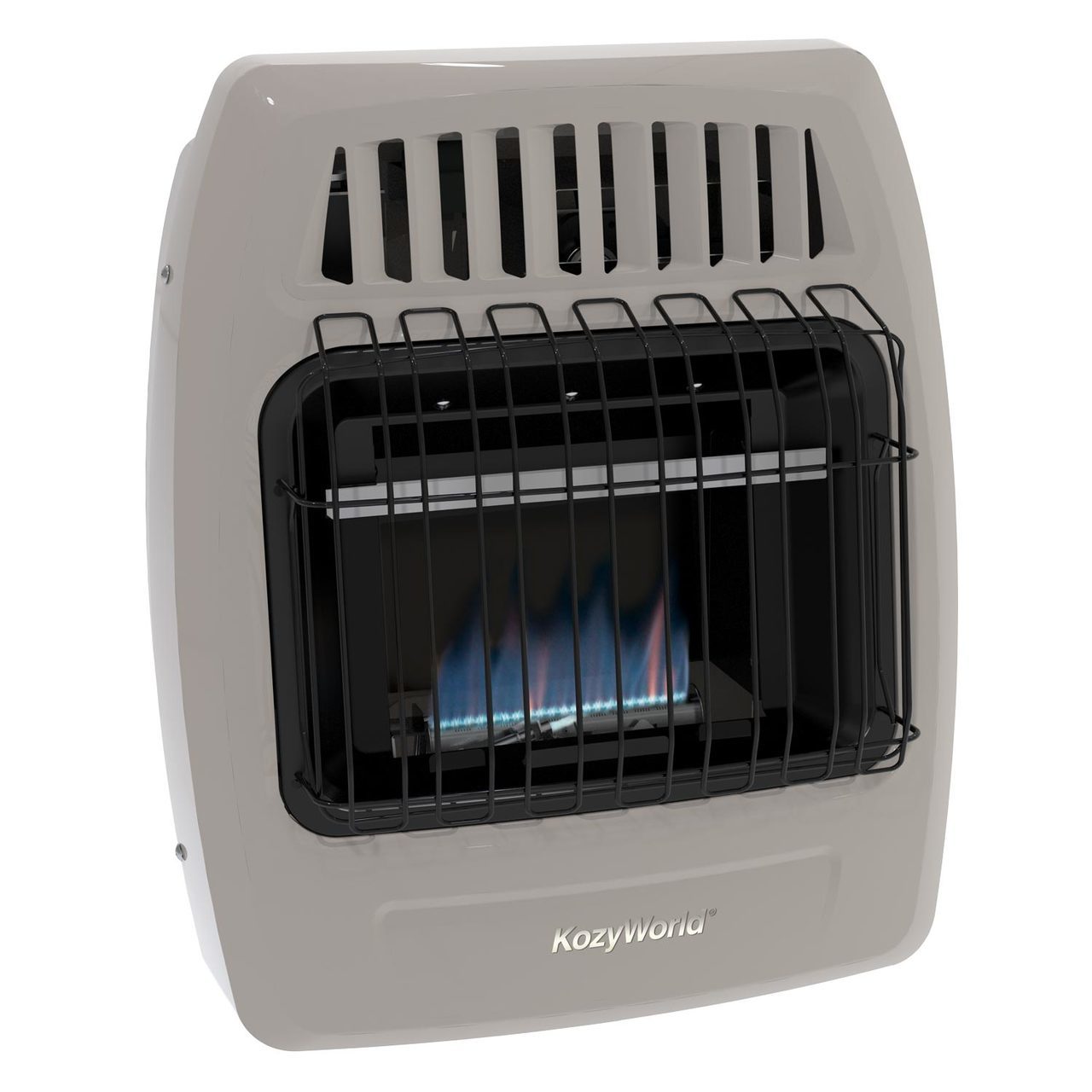 Kozy World KWD154 Wall Heater, 0.15 A, 120 V, 18 W, 10,000 Btu, 400 sq-ft Heating Area, Beige