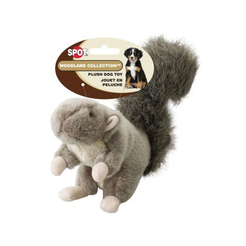 Woodland 5962 Dog Toy, L, Squeaker Toy, Squirrel