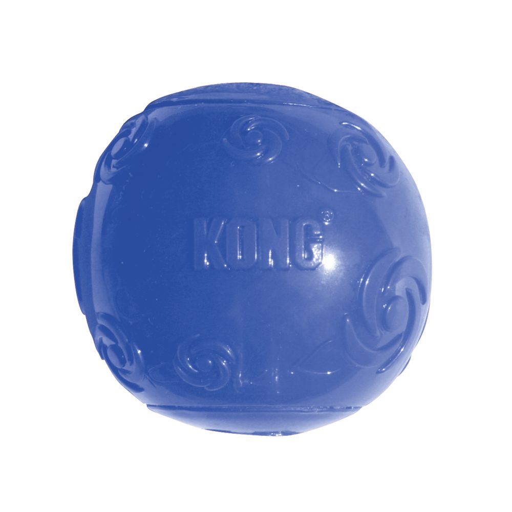 Kong Squeezz PSB1 Dog Toy, L, Squeaker, Ball, Rubber, Amethyst/Emerald/Ruby/Sapphire