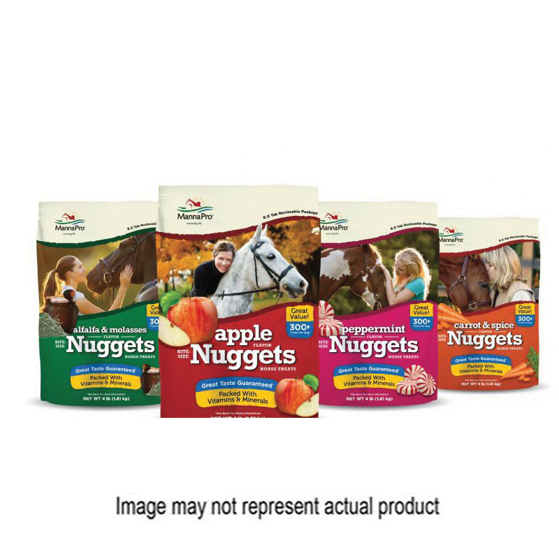 1000010 Horse Treat, Nugget, Peppermint Flavor, 4 lb Bag