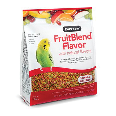 ZuPreem Essential Nutrition FruitBlend 81020 Small Birds Food, Pellet, 2 lb Bag - 2